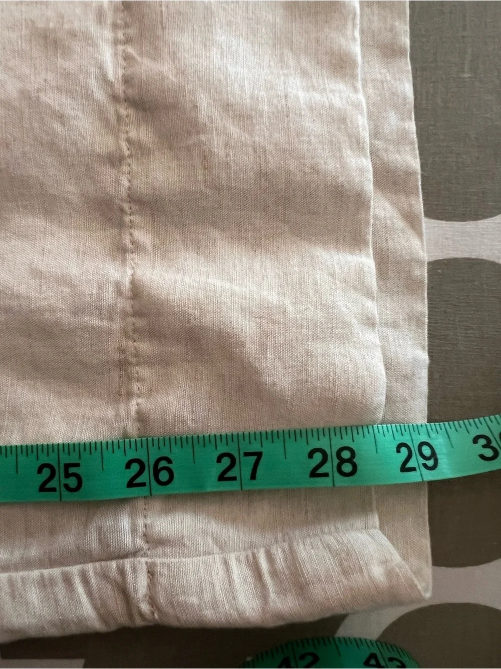 H&M Wideleg Cream Linen Blend Pants - Picture 7 of 7